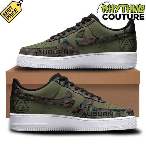 Auburn Tigers Military Appreciation Green Camo Air Force 1 Sneaker