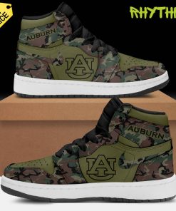 Auburn Tigers Military Appreciation Green Camo Air Jordan 1 Sneaker