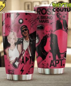 Bruno Mars x Rose APT Song Tumbler