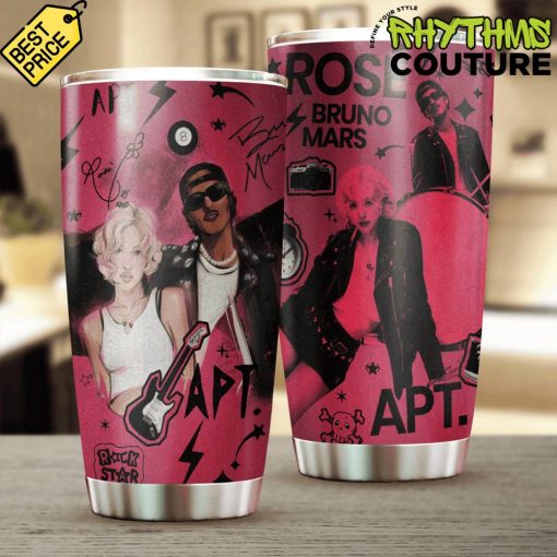 Bruno Mars x Rose APT Song Tumbler