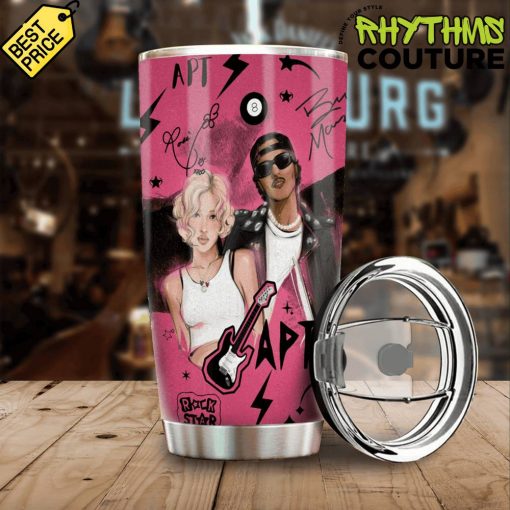 Bruno Mars x Rose APT Song Tumbler