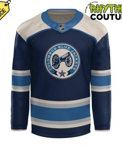 Columbus Blue Jackets NHL Monday Night Hockey Just A Chill Guy Meme Hockey Jersey