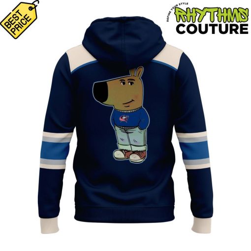 Columbus Blue Jackets NHL Monday Night Hockey Just A Chill Guy Meme Hoodie