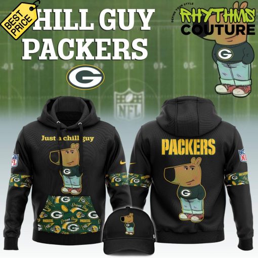 Green Bay Packers NFL x Chill Guy Limited Edition Hoodie Pants Cap