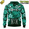 Hawaii Rainbow Warriors Basketball Green Hoodie