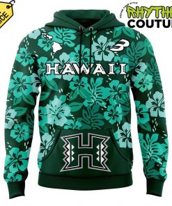 Hawaii Rainbow Warriors Basketball Green Hoodie