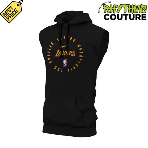 LeBron James Los Angeles Lakers Nike Game Sleeveless Hoodie