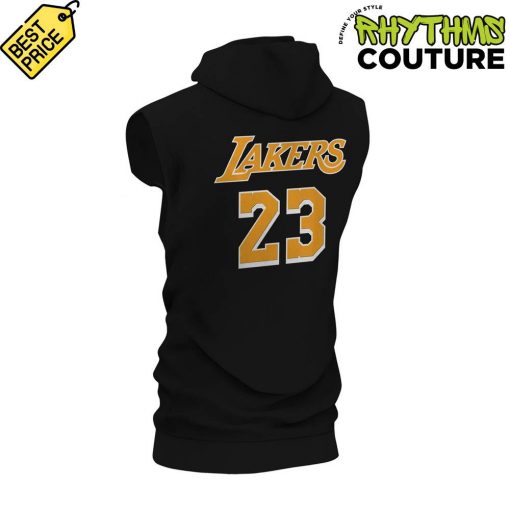 LeBron James Los Angeles Lakers Nike Game Sleeveless Hoodie