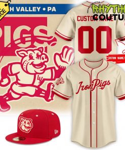 Lehigh Valley IronPigs 50s Style Fauxback Baseball Jersey