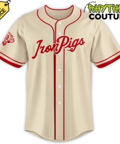 Lehigh Valley IronPigs 50s Style Fauxback Baseball Jersey