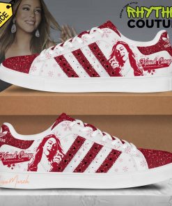 Mariah Carey Red Blink Stan Smith Shoes