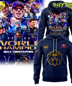 Max Verstappen World Champion 2024 4X World Champions Hoodie