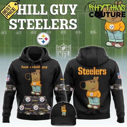 Pittsburgh Steelers NFL x Chill Guy Limited Edition Hoodie Pants Cap