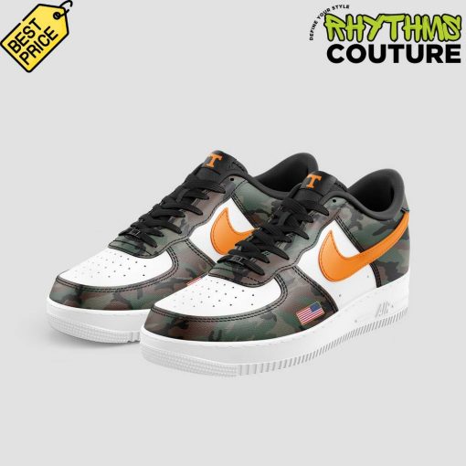 Tennessee Volunteers Salute To Service Green Camo Air Force 1 Shoes