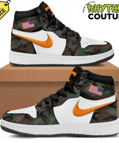 Tennessee Volunteers Salute To Service Green Camo Air Jordan 1 Shoes