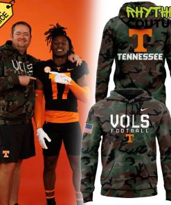 Tennessee Volunteers Salute To Service Green Camo Hoodie