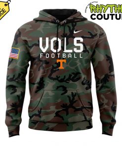 Tennessee Volunteers Salute To Service Green Camo Hoodie