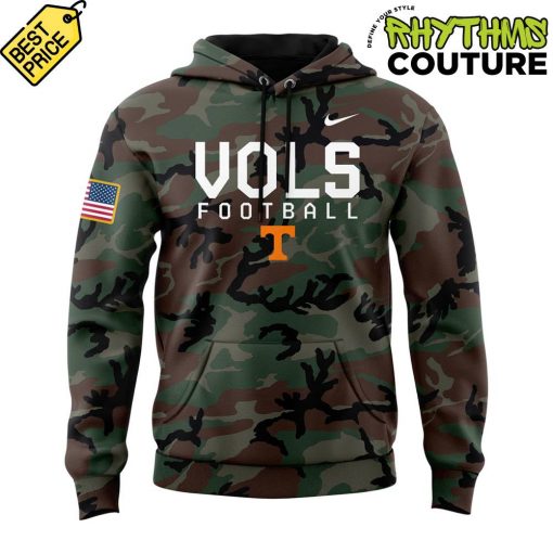 Tennessee Volunteers Salute To Service Green Camo Hoodie