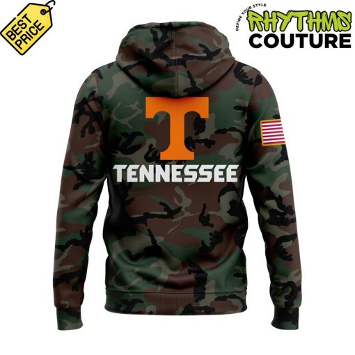 Tennessee Volunteers Salute To Service Green Camo Hoodie