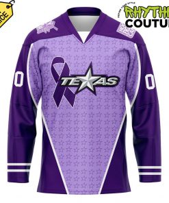 Texas Stars Hockey Fighting Cancer 2024 Purple Jersey