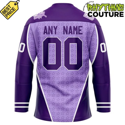 Texas Stars Hockey Fighting Cancer 2024 Purple Jersey