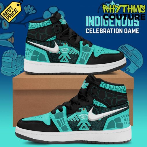 Toronto Maple Leafs 2024 Indigenous Heritage Night Air Jordan 1 Shoes