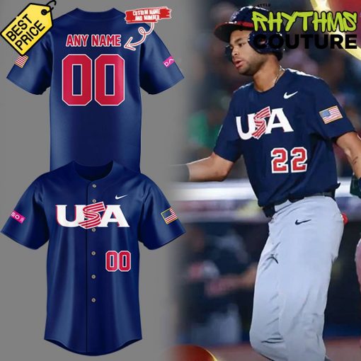 USA Baseball WBSC Navy Jersey