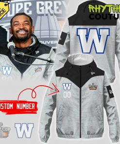 Winnipeg Blue Bombers 2024 Grey Cup Champions Windbreaker Outdoor Jacket