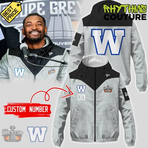 Winnipeg Blue Bombers 2024 Grey Cup Champions Windbreaker Outdoor Jacket