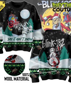 Blink-182 Say It Ain’t Snow Ugly Christmas Sweater