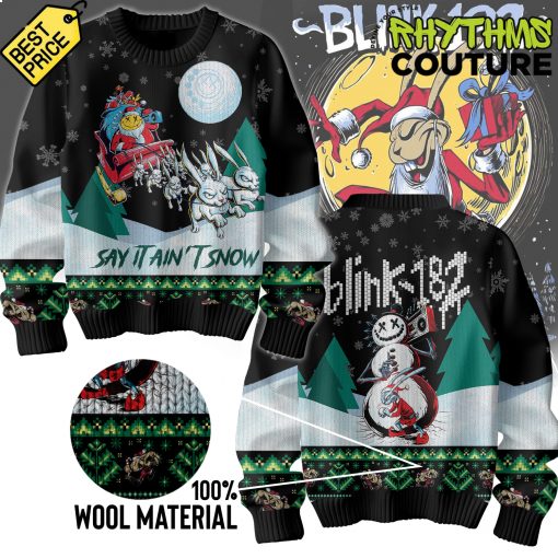 Blink-182 Say It Ain’t Snow Ugly Christmas Sweater