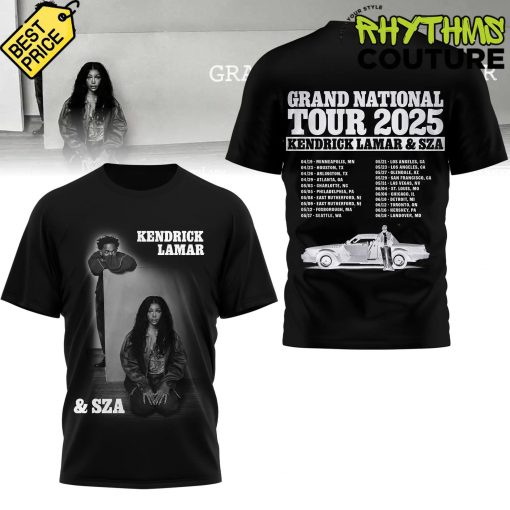 Kendrick Lamar x SZA Grand National Tour 2024 Black Tee