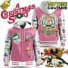 A Christmas Story Pink Hooded Baseball Jacket