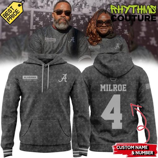 Alabama Crimson Tide Honors Military Personnel Grey Hoodie