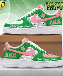 Alpha Kappa Alpha Green Air Force 1 Sneaker