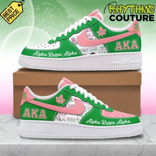 Alpha Kappa Alpha Green Air Force 1 Sneaker