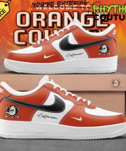 Anaheim Ducks Orange Country Special Edition Air Force 1 Sneaker