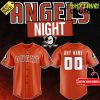 Anaheim Ducks x 2024 Angels Day Orange Baseball Jersey