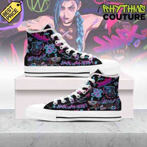 Arcane Jinx Was Here High Top Canvas Shoes