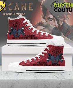 Arcane League of Legends High Top Canvas Shoes