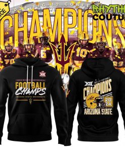 Arizona State Sun Devils 2024 Big 12 Champions Black Hoodie