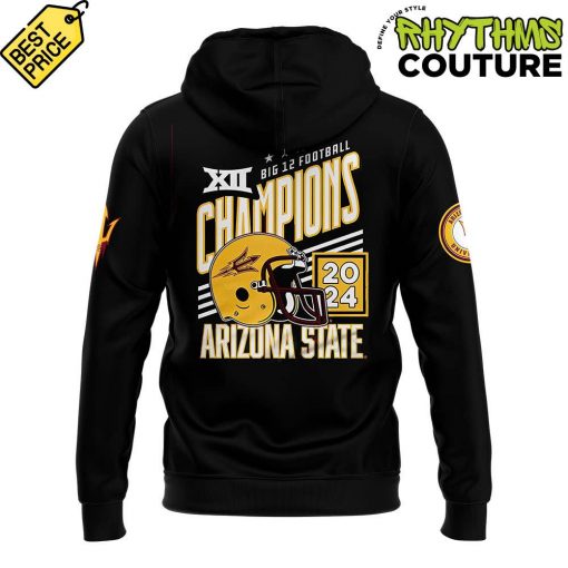 Arizona State Sun Devils 2024 Big 12 Champions Black Hoodie