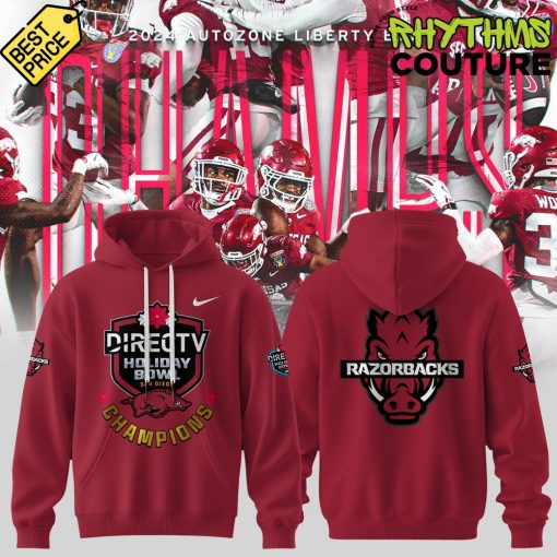 Arkansas Razorbacks Liberty Bowl Champions Red Hoodie