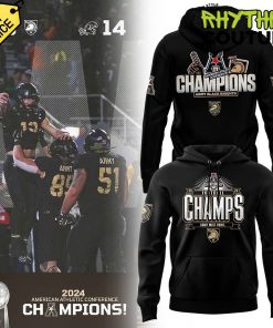 Army Black Knights 2024 ACC Champions Black Hoodie