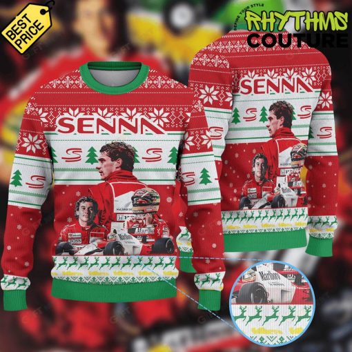 Ayrton Senna McLaren F1 Team Ugly Christmas Sweater