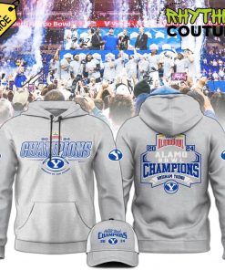 BYU Cougars Alamo Bowl Champions Grey Hoodie