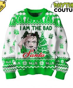 Billie Eilish Bad Santa Ugly Christmas Sweater