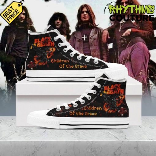 Black Sabbath Children of The Grave High Top Canvas Shoes