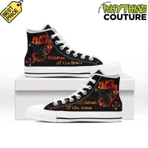 Black Sabbath Children of The Grave High Top Canvas Shoes