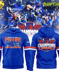 Boise State Broncos 2024 Mountain West Conference Champions Back To Back Hoodie